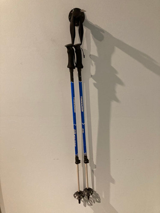 Komperdell Moutaineer Titanal Adjustable Trekking Poles, Blue