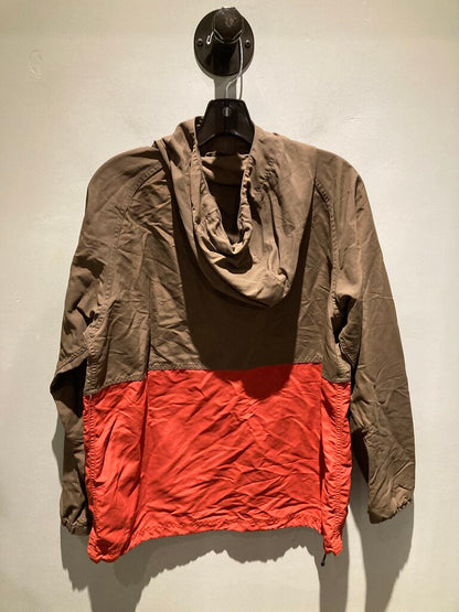 (Stains) LL Bean 1/4 Zip Jacket, Brown/Orange, Men's M