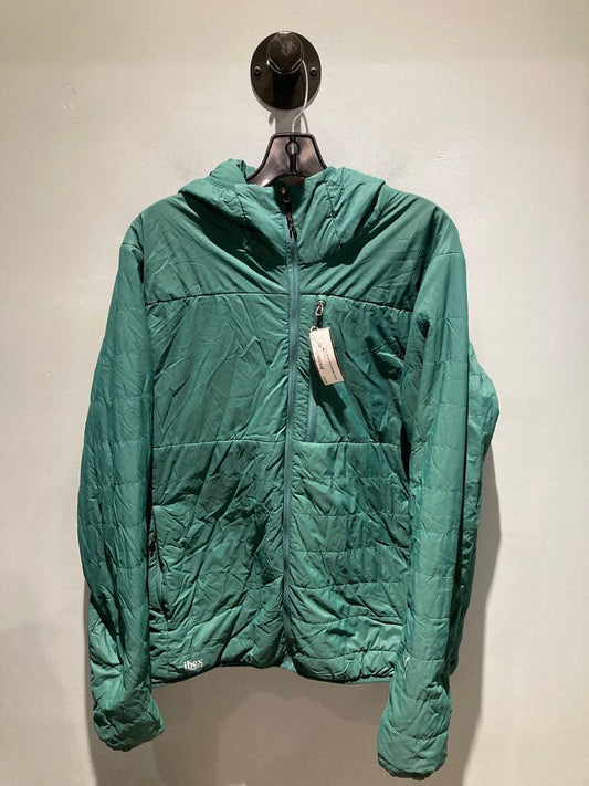 Ibex Wool Aire Hoodie, Green, Men's L