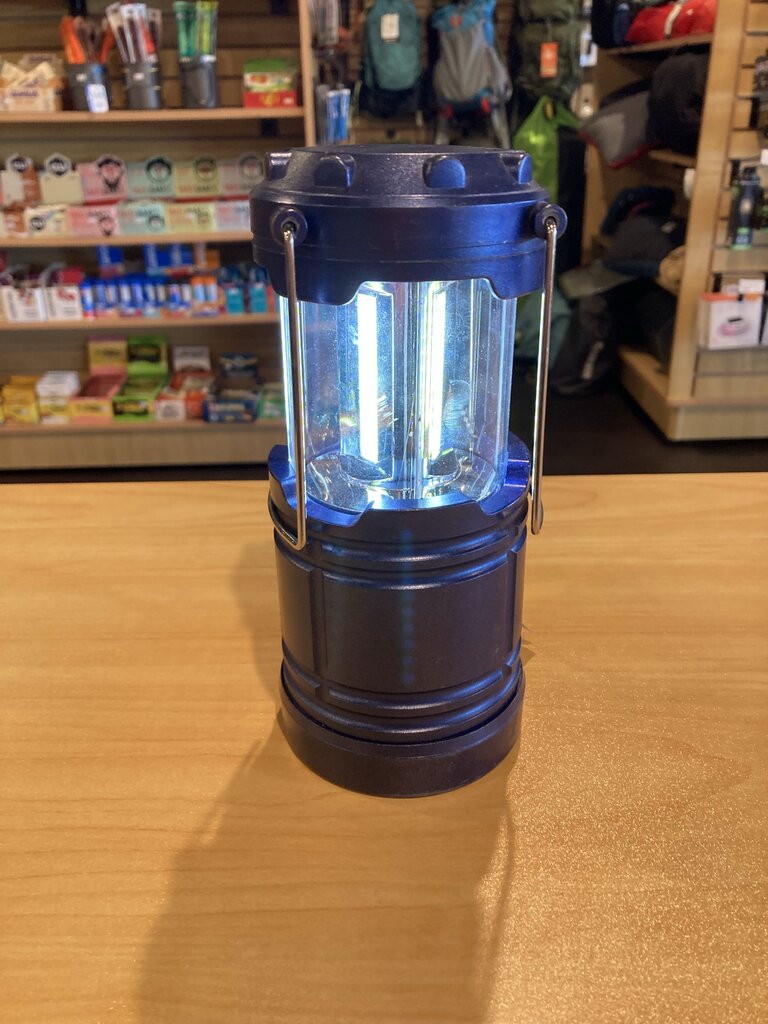 Collapsible Battery Operated Lantern, Blue