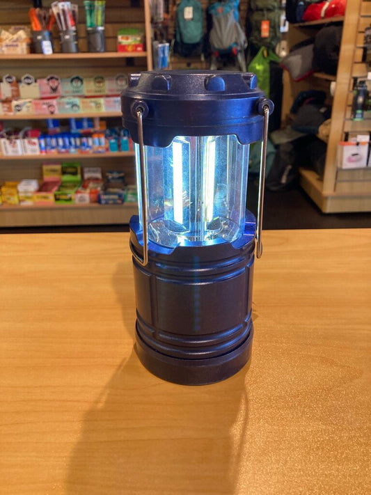 Collapsible Battery Operated Lantern, Blue