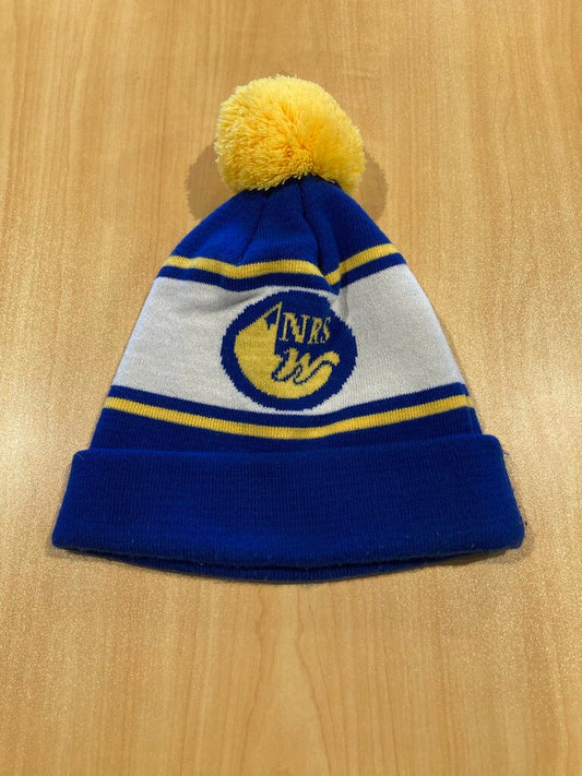 NRS Pom Beanie, Blue/Yellow, OS