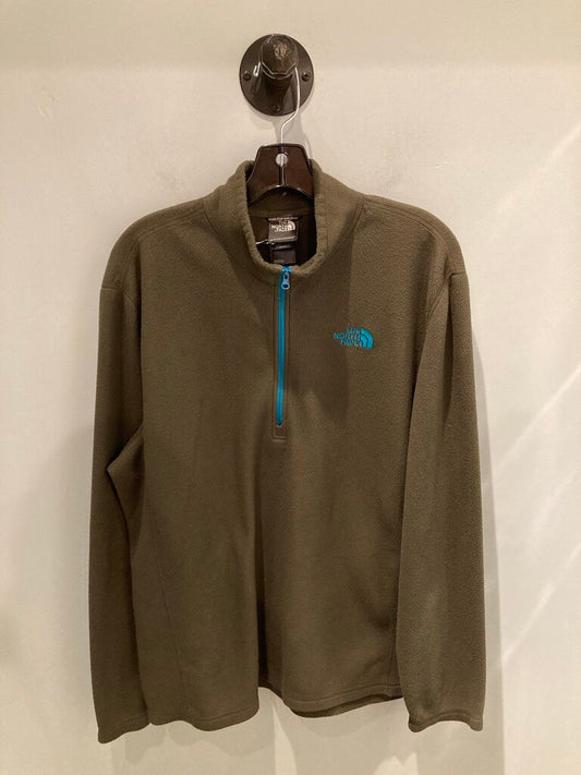 The North Face 1\4 Zip Fleece, Green/Blue, Men's XL