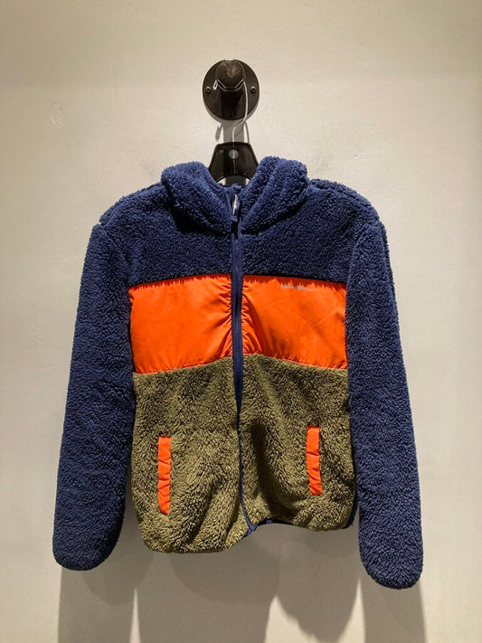 Eddie Bauer Fleece Hoody, Bleu/Orange, Kid;s L