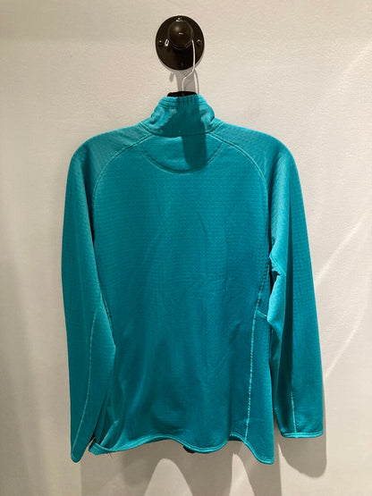 Patagonia R1 Full Zip Grid Fleece, Teal/Purple, Women's XL