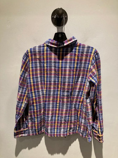 Patagonia Flannel, Blue/Purple Plaid, Women's 6