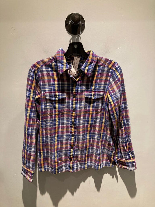 Patagonia Flannel, Blue/Purple Plaid, Women's 6