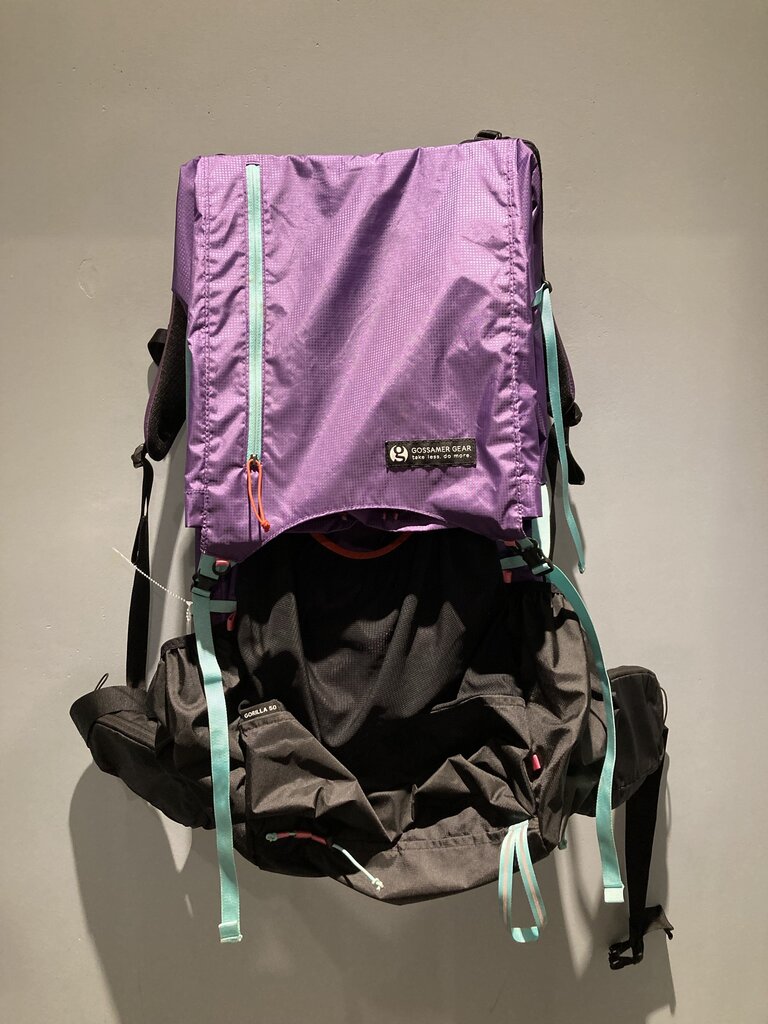 Gossamer Gear Gorilla 50 Ultralight Backpack, Purple/Black, 50L