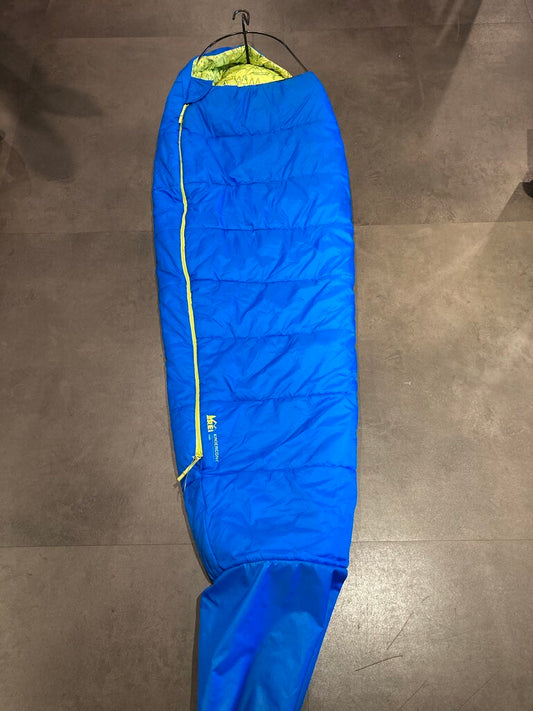 (Tear) REI Kindercone Sleeping Bag, Blue/Yellow