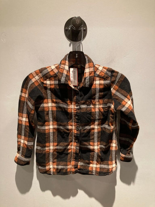 Pendleton Button Up, Black/Brown/Orange, Kids S