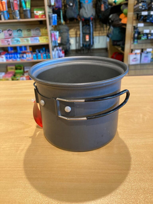 Soto Cooking Pot w/ Handle, Grey/Black/Silver