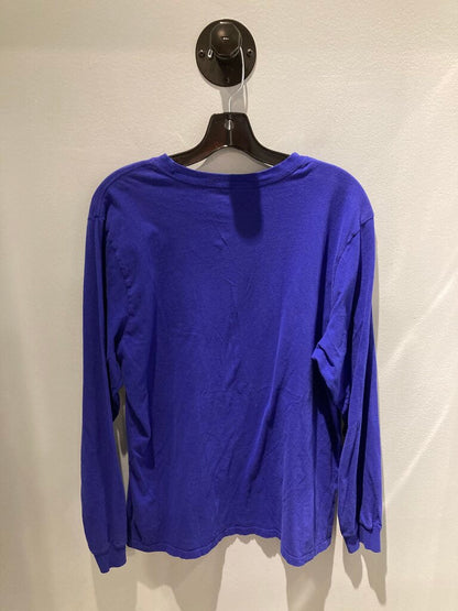 The North Face LS Crew, Purple/Logo, Men's L