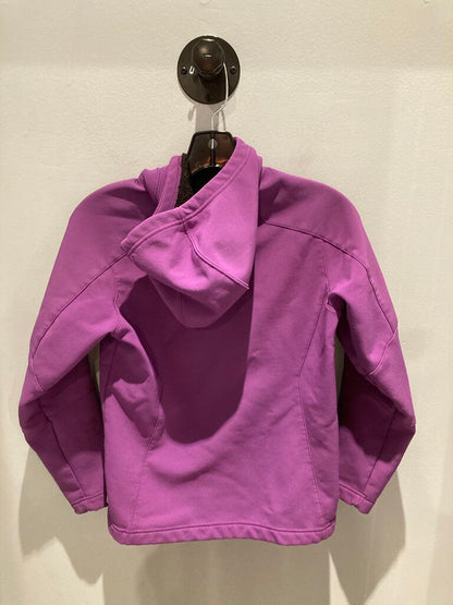 Quechua Fleece Lined Softshell Jacket, Purple, Youth S