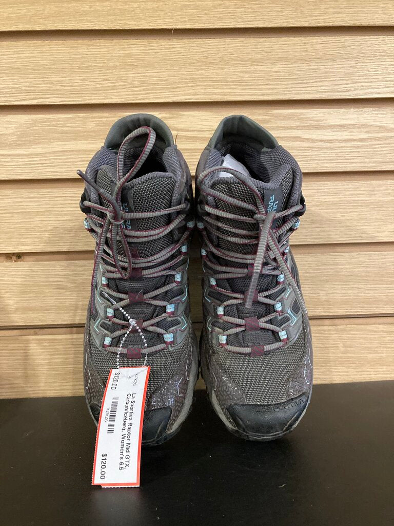 La Sportiva Raptor Mid GTX, Carbon/Iceberg, Women's 6.5