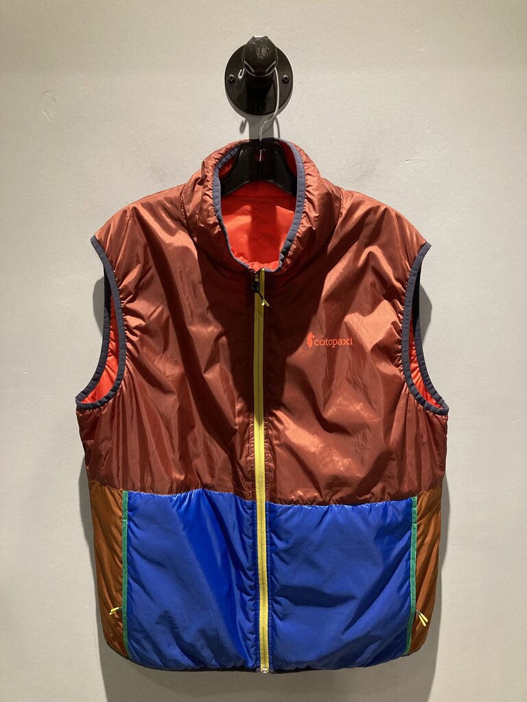 Cotopaxi Insulated Vest, Rust/Blue, Men's L