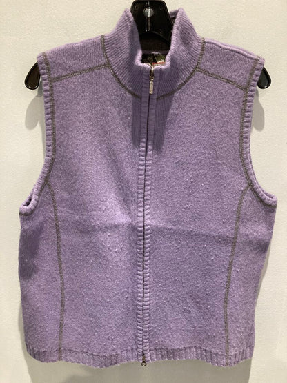 (Pilling) Eddie Bauer Wool Vest, Lilac, Women's XL