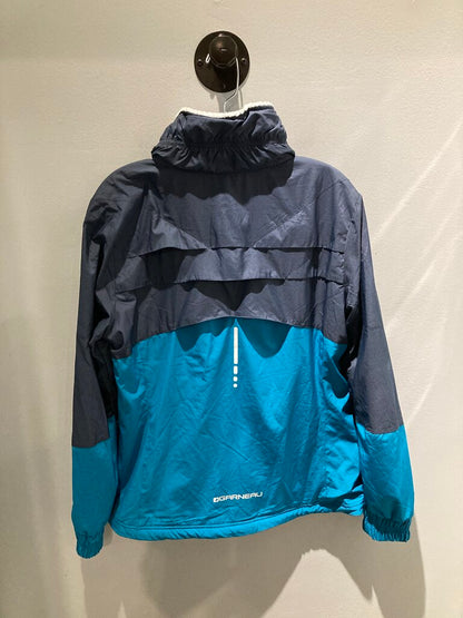Louis Garneau Fleece Lined Full Zip Jacket, Blue/Navy, Women's XL