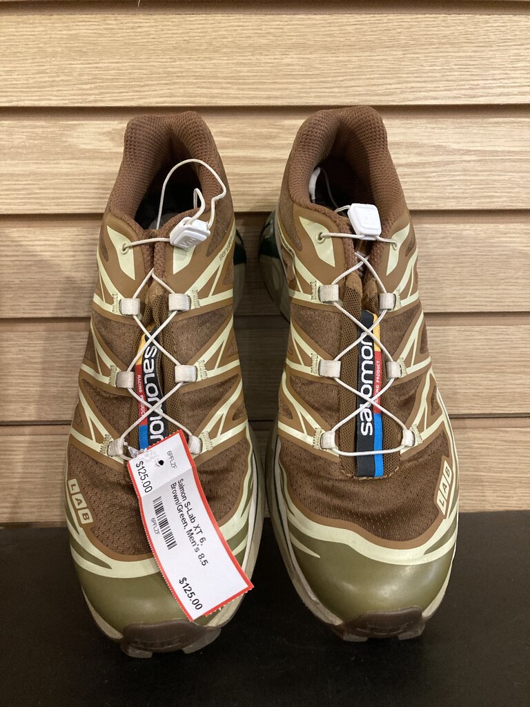 Salmon S-Lab XT 6, Brown/Green, Men's 8.5