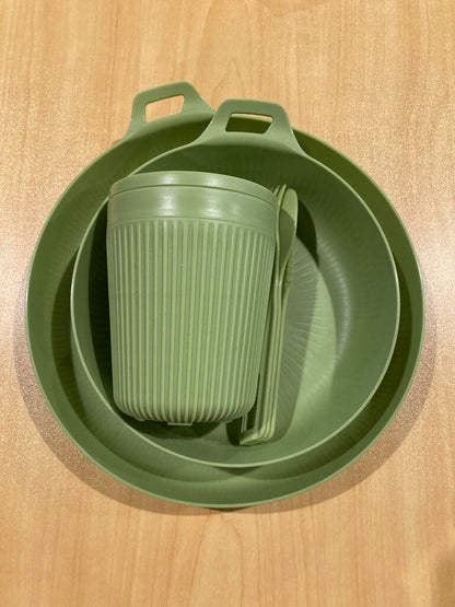 Sea To Summit Horizon Dinnerware Set, Green, 6pc