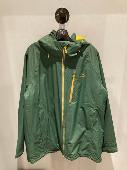 (NEW) L.L.Bean Insulated Jacket, Green/Yellow, Men's XL