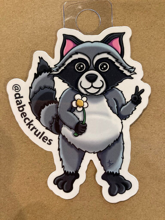 Andrew Beck Designs Asheville Peace Racoon