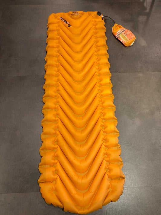 (NEW) Klymit Insulated Static V Lite Sleeping Pad, Orange