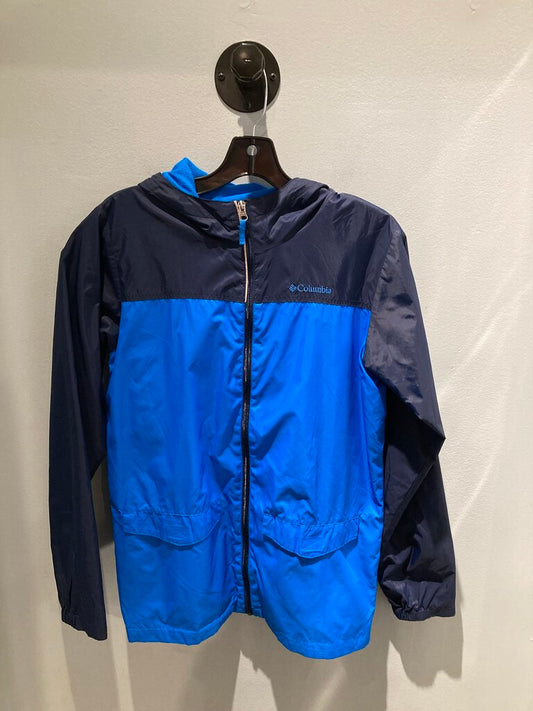 Columbia Fleece Lined Wind Jacket, Navy, Kid's XL