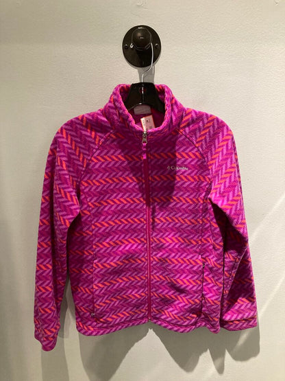 Columbia Full Zip Fleece, Pink, Kid's XL