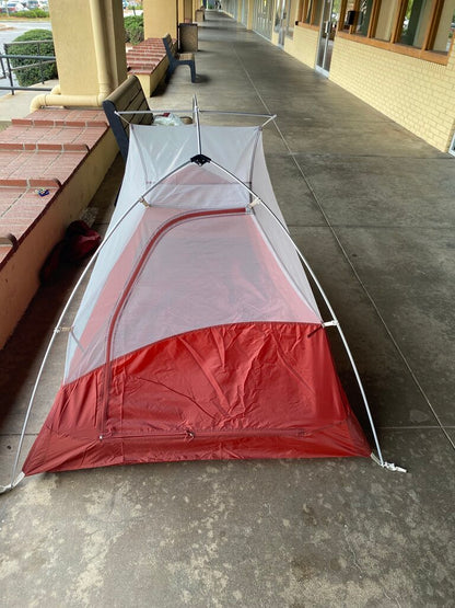 Big Agnes C Bar 2 Backpacking Tent, Red, 2P