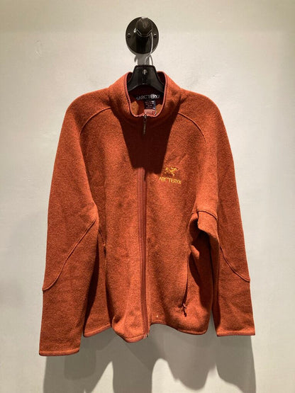 Arc'Teryx Full Zip Wool Jacket, Orange, Men's XL