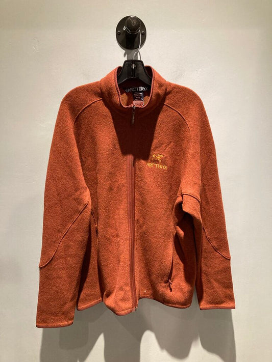 Arc'Teryx Full Zip Wool Jacket, Orange, Men's XL