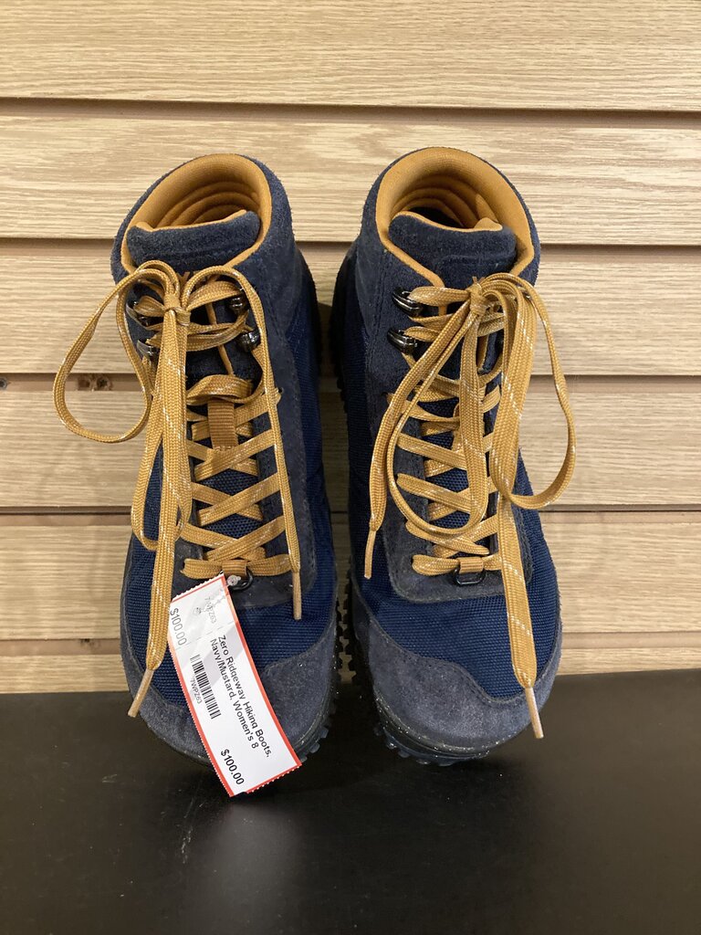 Zero Ridgeway Hiking Boots, Navy/Mustard, Women's 8