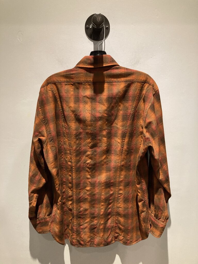Pendleton LS Wool Button Up, Orange, Men's L
