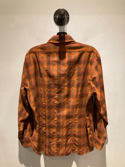 Pendleton LS Wool Button Up, Orange, Men's L