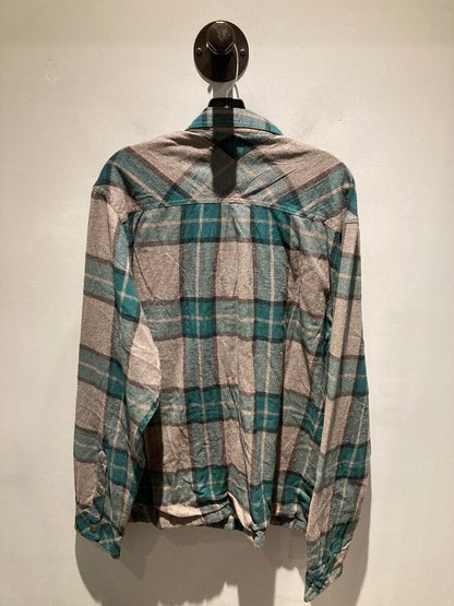 Kavu Lined LS Button Up, Blue, Men's L