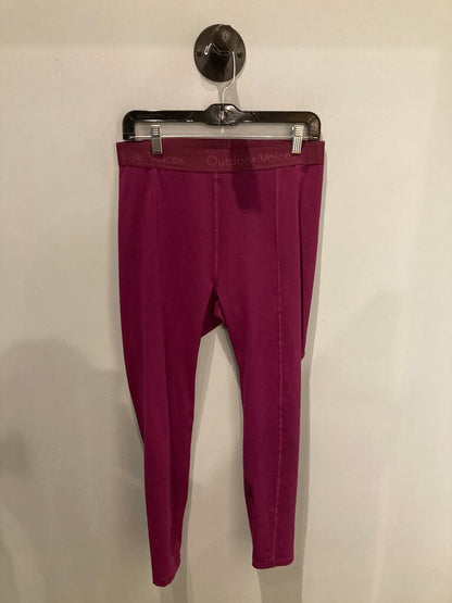 (Thread Pull) Outdoor Voices Leggings, Pink , Women's L