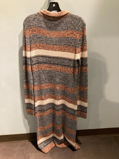 Prana Long Knit Dress, Grey/Red, Women's XL