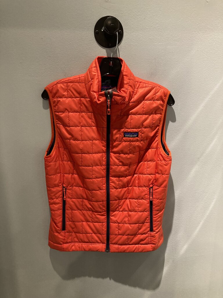 Patagonia Nano Puff Primaloft Vest, Red/Blue, Men's XS