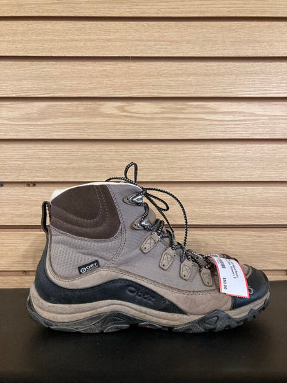 Oboz WP Hiking Boots, Grey/White, Women's 8
