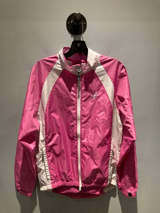 Canari Full Zip Wind Jacket, Pink/White, Women's XL