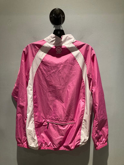 Canari Full Zip Wind Jacket, Pink/White, Women's XL