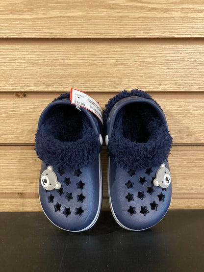 Stepping Stones Fleece Lined Sandals, Navy, Kids 6