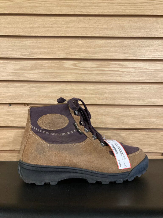 (Toe Wear) Vasque GTX Suede Hiking Boots, Brown/Purple, Women's 10.5