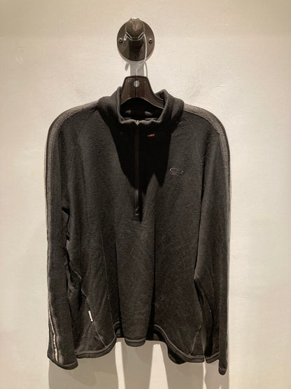 Icebreaker LS 1/4 Zip Sweater, Black, Men's L