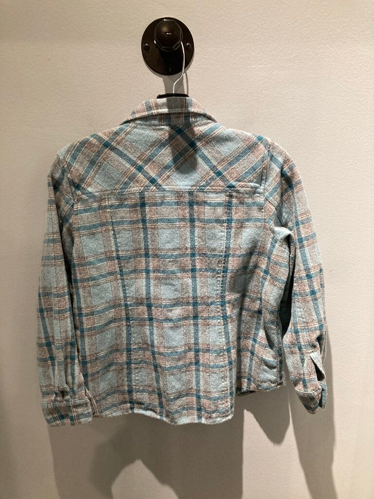 Pendleton Wool Button Up, Blue, Kids L (shrunken)
