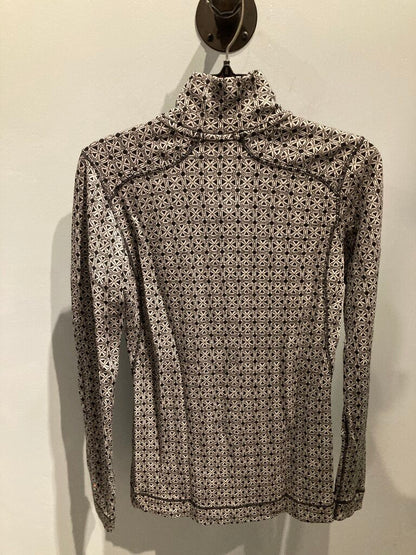 Smartwool 1/4 Zip Top, Black/Grey, Women's M