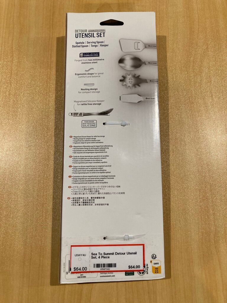 Sea To Summit Detour Utensil Set, 4 Piece