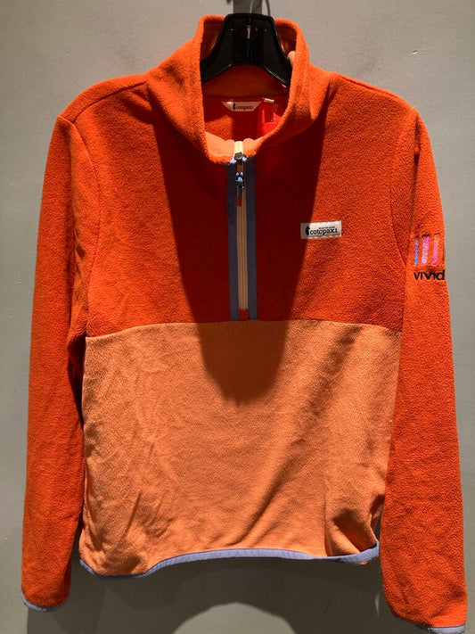 Cotopaxi 1/4 Zip Fleece, Orange/Branded, Women's M