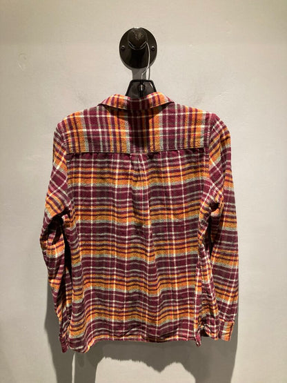 Woolrich Flannel, Purple/Orange Plaid, Women's L