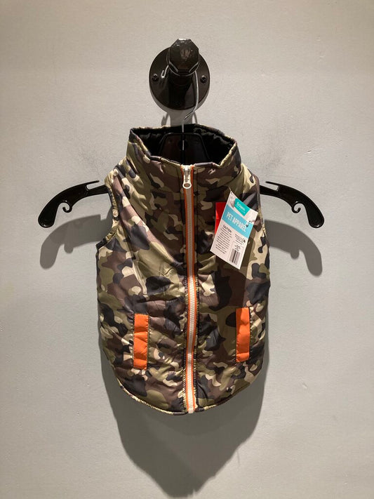Frisco Pet Coat, Camo, Medium.